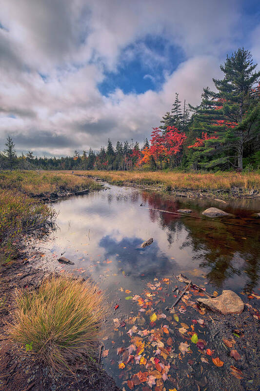 Maine Poster featuring the photograph Autumn In Maine 15 by Robert Fawcett