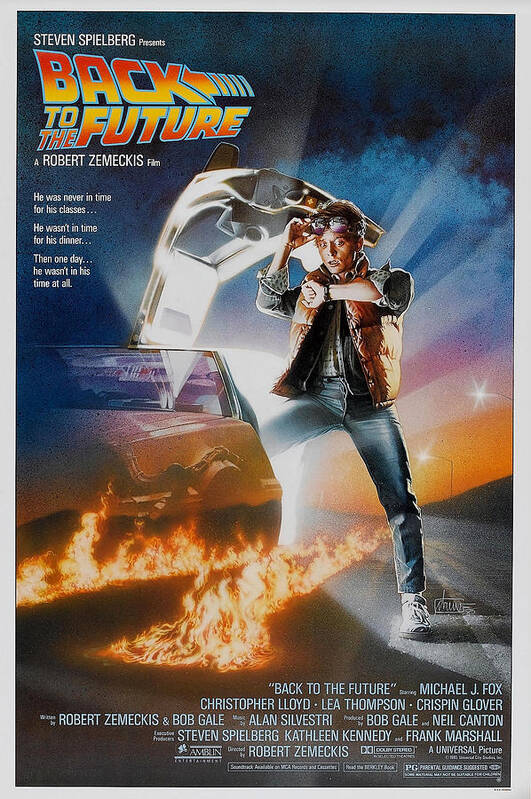 1985 Poster featuring the photograph Back To The Future by Globe Photos