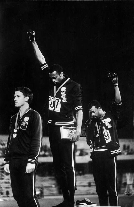 Lifeown Poster featuring the photograph Black Power Salute At Olympic Games by John Dominis