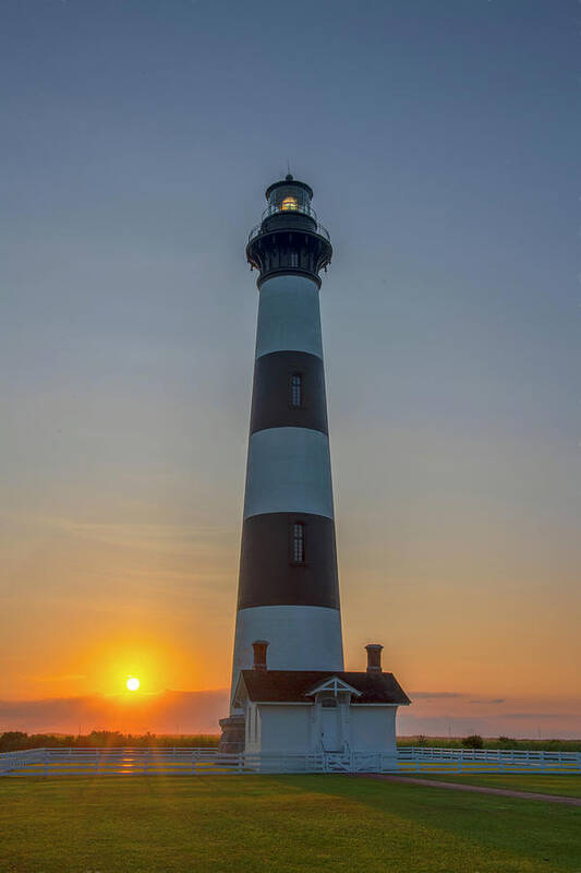 Outer Banks Poster featuring the photograph Bodie Island, Sunrise, OBX by Cindy Lark Hartman