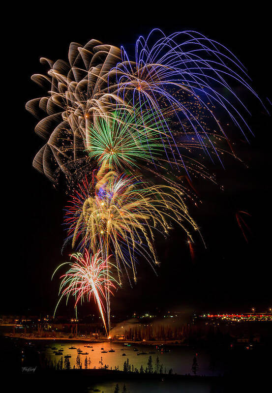 Fireworks Poster featuring the photograph Boom by Fred J Lord