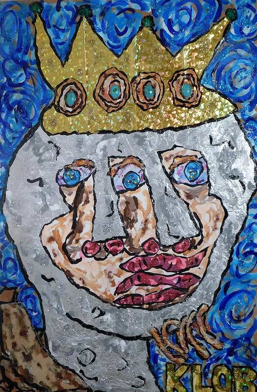 Brian Poster featuring the mixed media Brian Boru High King Of Ireland by Kevin OBrien