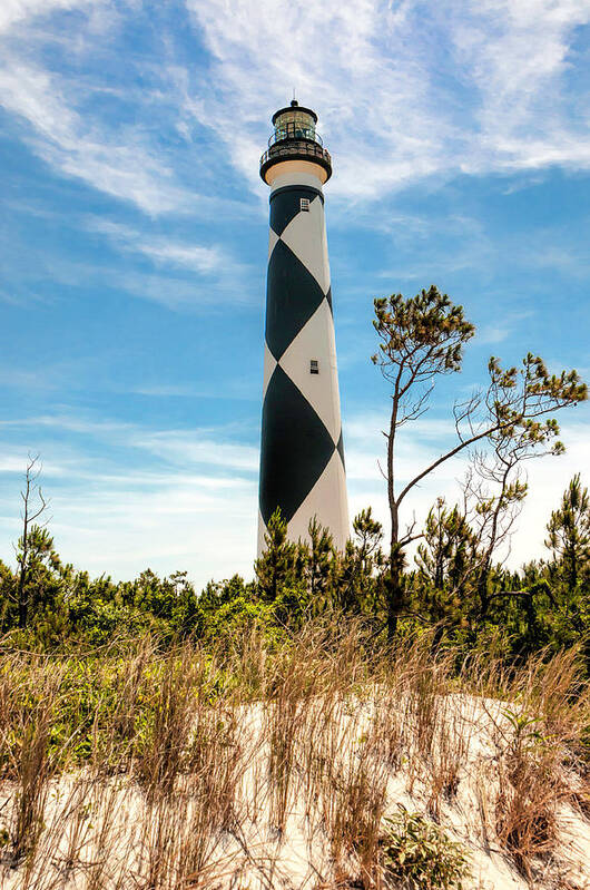 Cape Lookout Light No 2 Poster featuring the photograph Cape Lookout Light No 2 by Phyllis Taylor