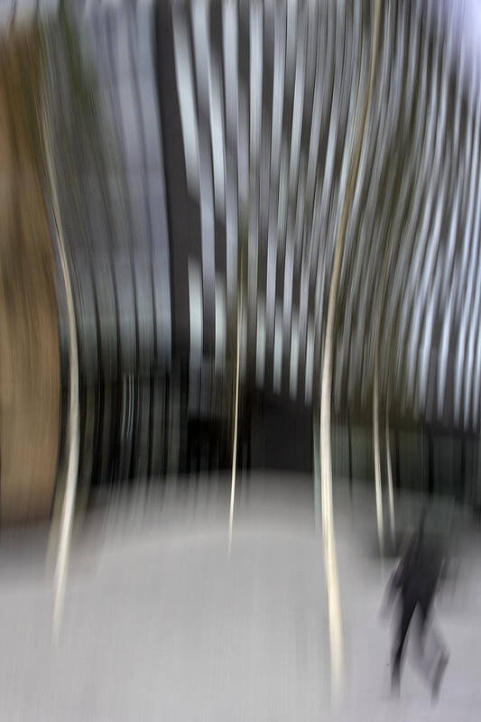 Abstract Poster featuring the photograph City Blur by Simon Pearce