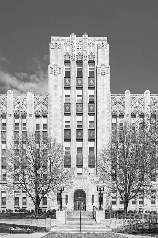 Creighton University Poster featuring the photograph Creighton University Creighton Hall by University Icons