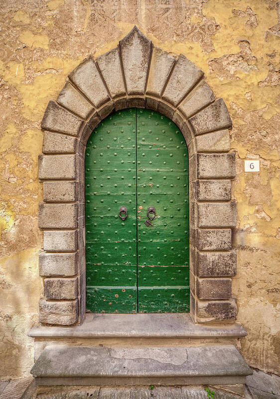 Tuscany Poster featuring the photograph Door Six of Cortona by David Letts