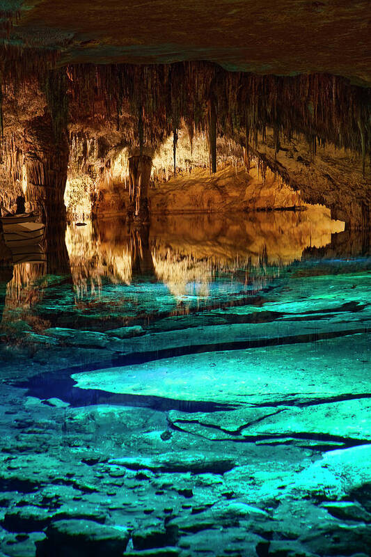 Tranquility Poster featuring the photograph Drach Caves by Gonzalo Azumendi