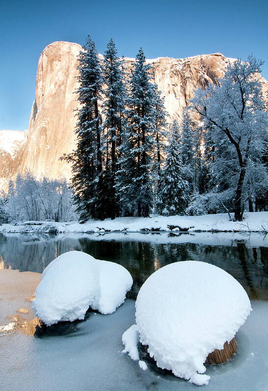 Scenics Poster featuring the photograph El Capitan And Merced River After Fresh by Josh Miller Photography