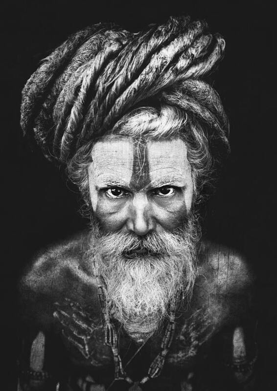 Hair Poster featuring the photograph Face The Sadhu ... by Ahmed Abdulazim