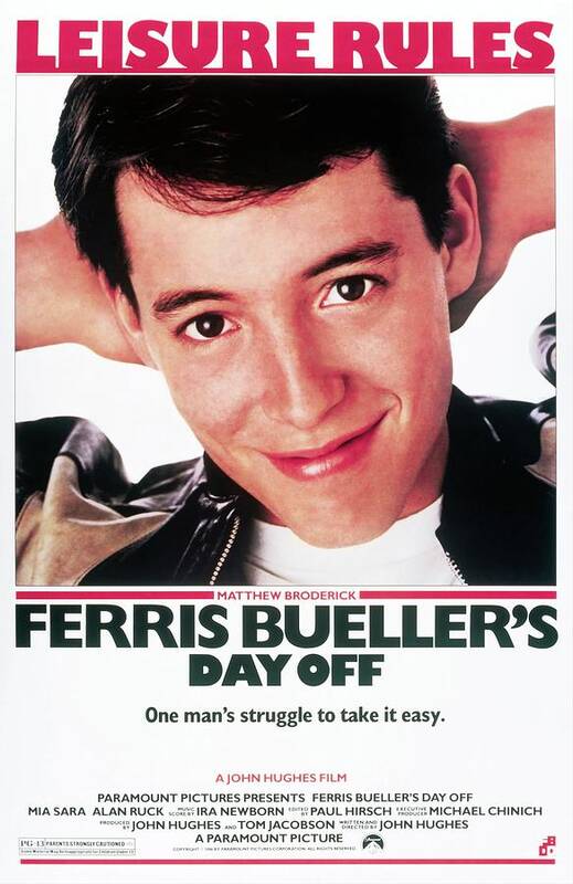 1980s Poster featuring the photograph Ferris Bueller's Day Off -1986-. by Album