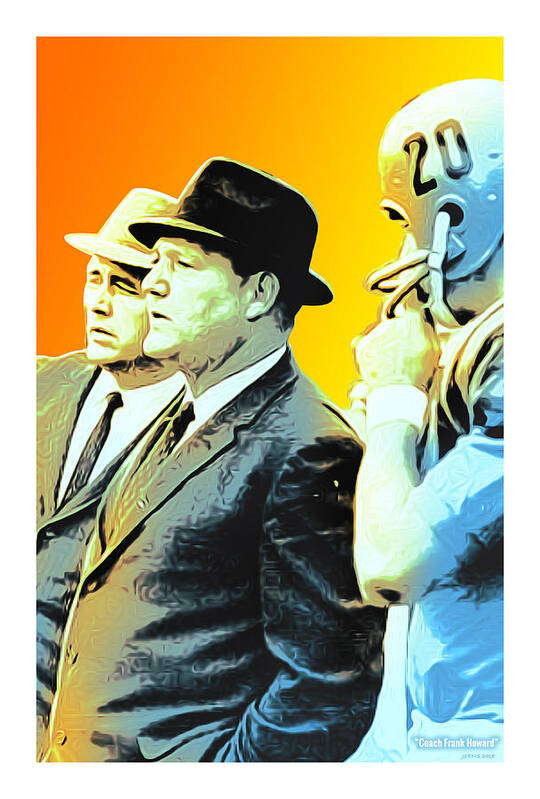 Pop Art Poster featuring the digital art Frank Howard by Greg Joens
