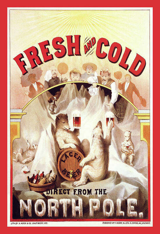 Printmaking Technique Poster featuring the photograph Fresh And Cold - Direct From The North by Buyenlarge