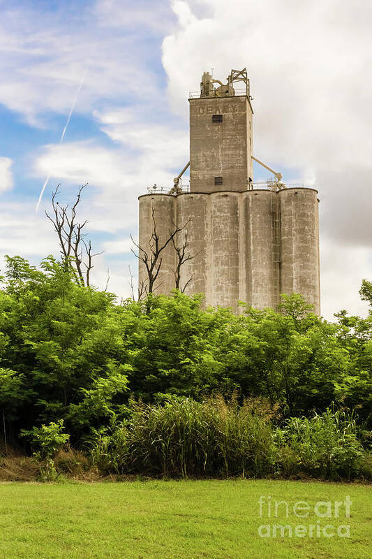 Geary Grain Elevator Poster featuring the photograph Geary Grain Elevator by Imagery by Charly
