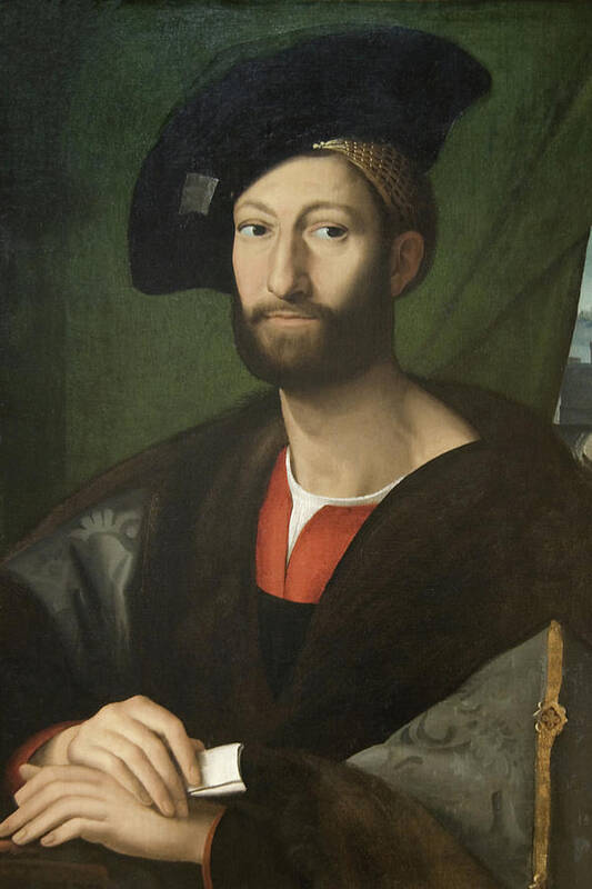 Medici Poster featuring the painting Giuliano di Medici, Duke of Nemour by After Raphael