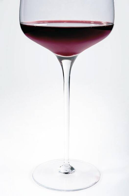 White Background Poster featuring the photograph Glass Of Red Wine by Danielzgombic