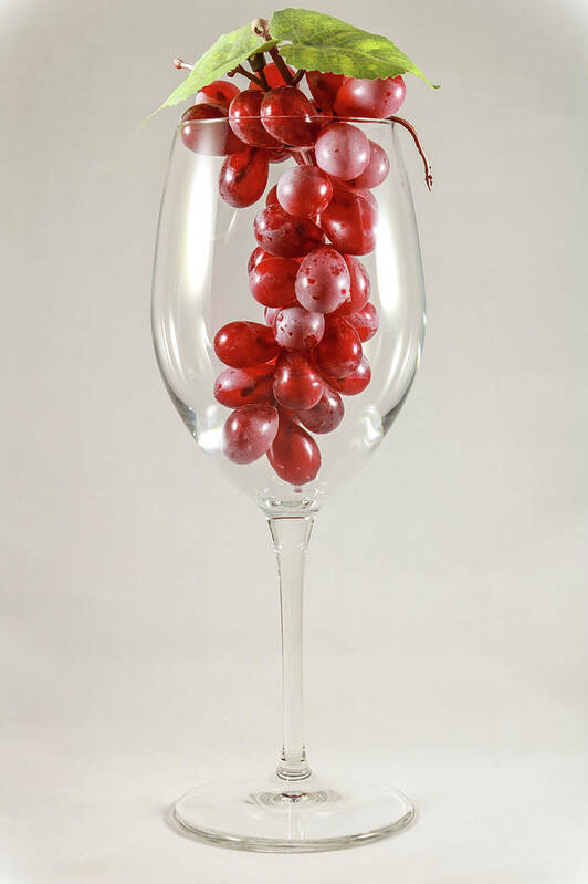 Cup Poster featuring the photograph Grapes in a Cup by Anamar Pictures