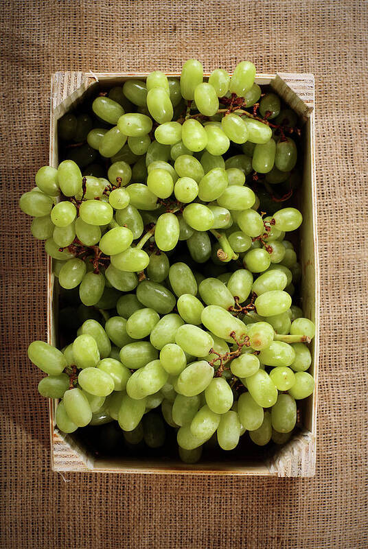 Juicy Poster featuring the photograph Green Grapes by Chang