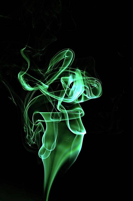 Smoke Poster featuring the photograph Green smoke by Martin Smith