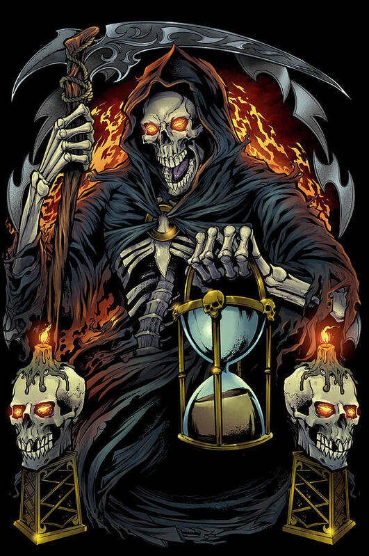grim reaper 2 Poster by Kaputtkowski Art Shop