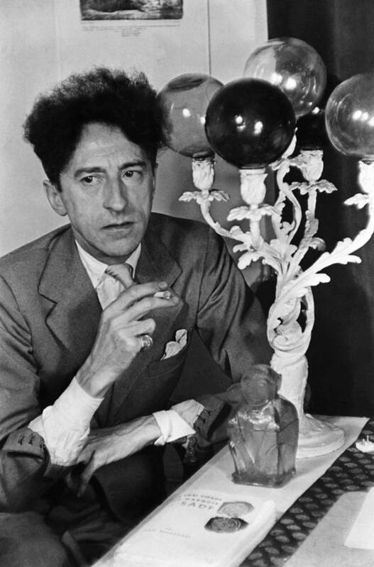 Artist Poster featuring the photograph Jean Cocteau by Gisele Freund