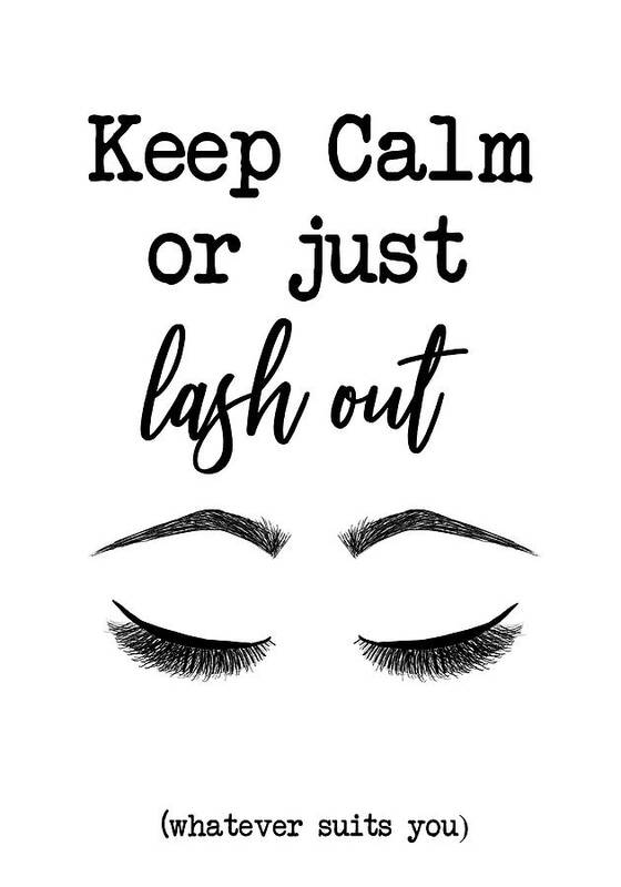Fashion Poster featuring the digital art Keep Calm Or Lash Out by Sd Graphics Studio