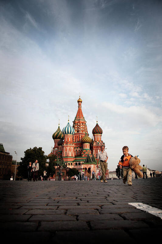 Red Square Poster featuring the photograph Kremlin And Red Square, Moscow, Russia by Tim E White