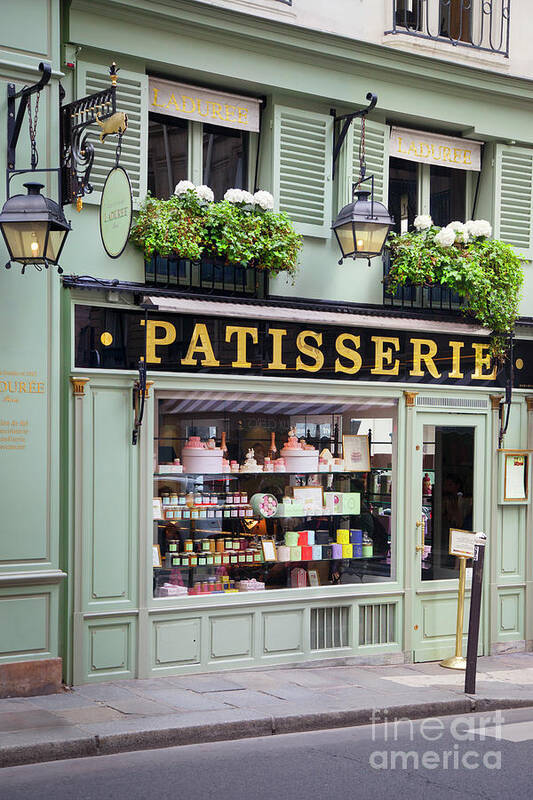 Paris Poster featuring the photograph Laduree Patisserie - Paris France by Brian Jannsen