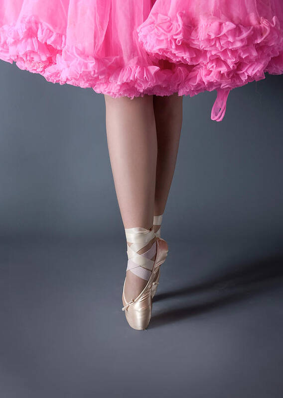 Ballet Dancer Poster featuring the photograph Legs Of Ballet Dancer On Point With by Matthew Dickstein