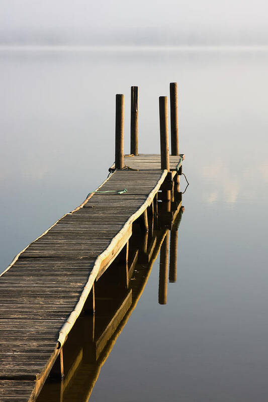 Tranquility Poster featuring the photograph Leon Lake Jetty by Billy Currie Photography