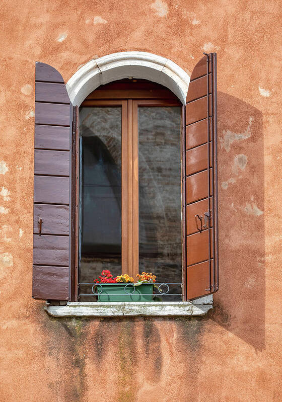 Venice Poster featuring the photograph Lone Window of Venice by David Letts