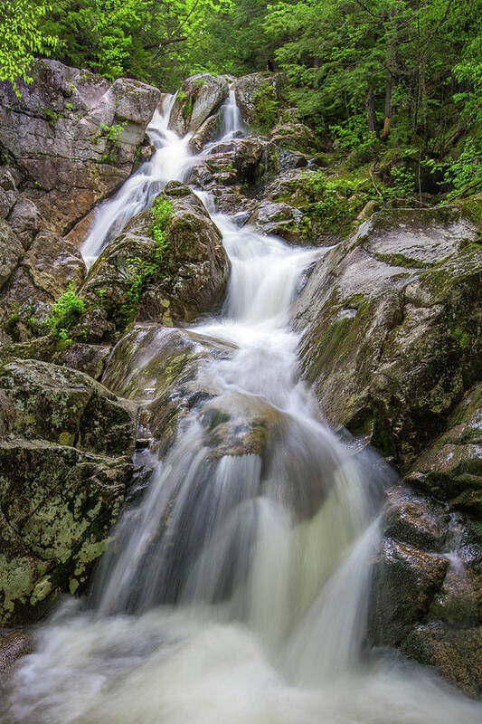 Lower Poster featuring the photograph Lower Gibbs Falls by White Mountain Images