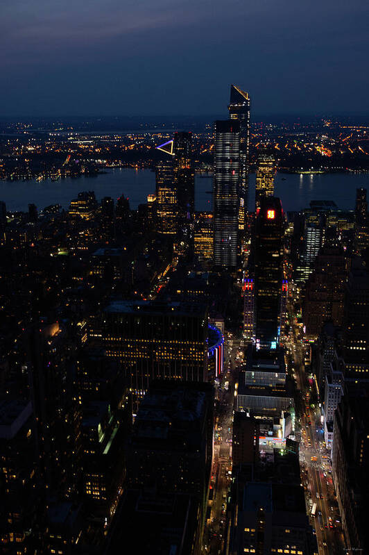 Chrysler Building Poster featuring the photograph Madison Square Garden at Night by Crystal Wightman