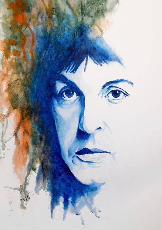 Beatles Poster featuring the painting Mc Cartney by William Walts