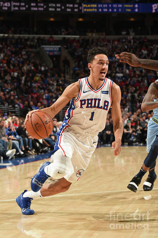 Landry Shamet Poster featuring the photograph Memphis Grizzlies V Philadelphia 76ers by David Dow