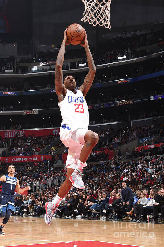 Lou Williams Poster featuring the photograph Minnesota Timberwolves V La Clippers by Andrew D. Bernstein