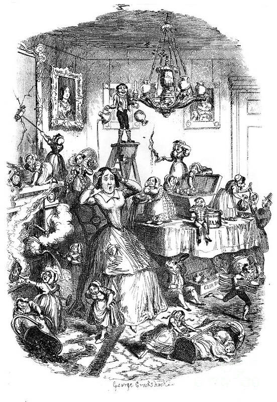 Engraving Poster featuring the drawing Nearly Worried To Death By The Greatest by Print Collector