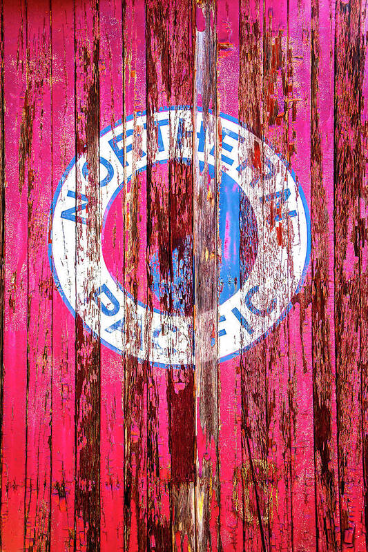 Old Northern Pacific Poster featuring the photograph Old Northern Pacific Logo by Garry Gay