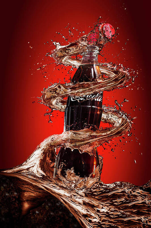 Cocacola Poster featuring the photograph Open Happiness by Isma Yunta
