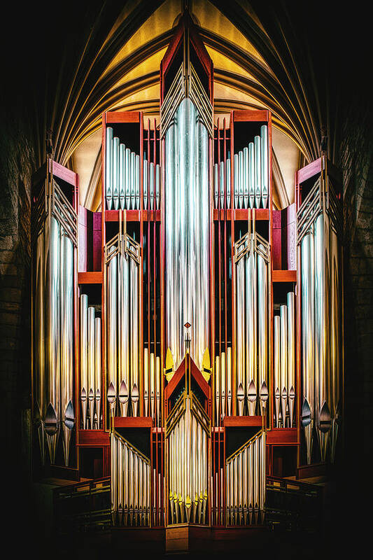 St Giles' Cathedral Poster featuring the photograph Organ Pipes In St Giles\' Cathedral, Edinburgh by Gary E. Karcz