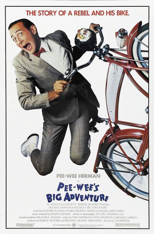 Paul Reubens Poster featuring the photograph PAUL REUBENS in PEE-WEE'S BIG ADVENTURE -1985-. by Album