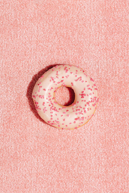 Doughnut Poster featuring the photograph Pink Doughnut by 1x Studio Iii