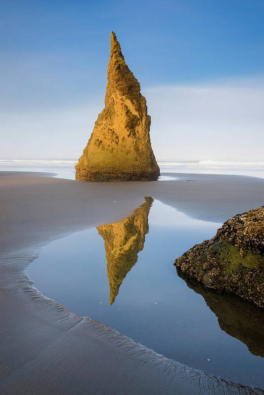 Pinnacle Reflection - Vertical Poster featuring the photograph Pinnacle Reflection - Vertical by Michael Blanchette Photography