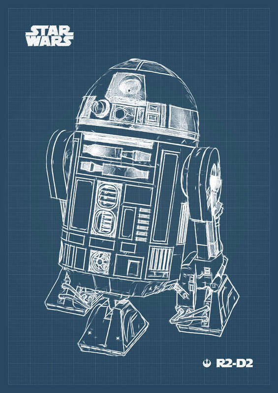 Star Wars R2D2 Poster · Creative Fabrica