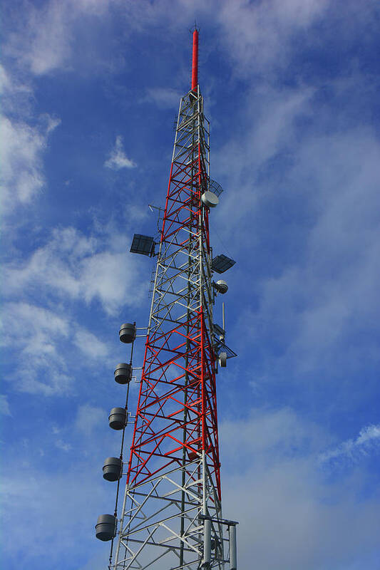 Radio Tower On Mount Greylock Poster featuring the photograph Radio Tower on Mount Greylock by Raymond Salani III