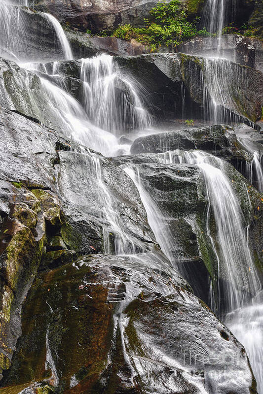 Ramsey Cascades Poster featuring the photograph Ramsey Cascades 6 by Phil Perkins