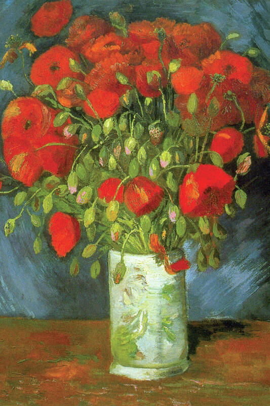 Van Gogh Poster featuring the painting Red Poppies by Vincent Van Gogh