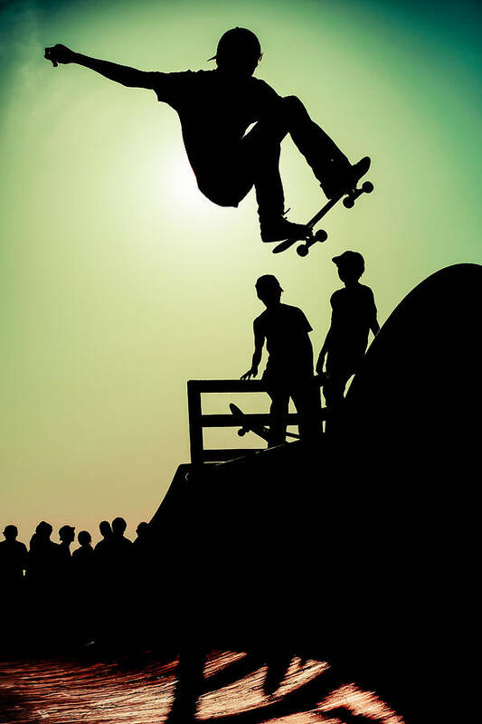 Skateboard Poster featuring the photograph Ride by Masayuki Seta