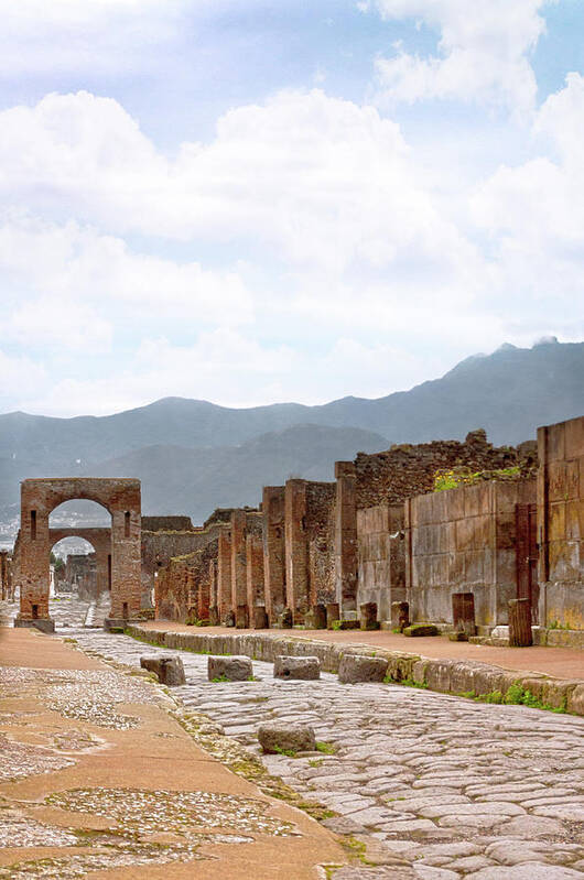 Tranquility Poster featuring the photograph Ruins At Pompeii by Hillary Kladke