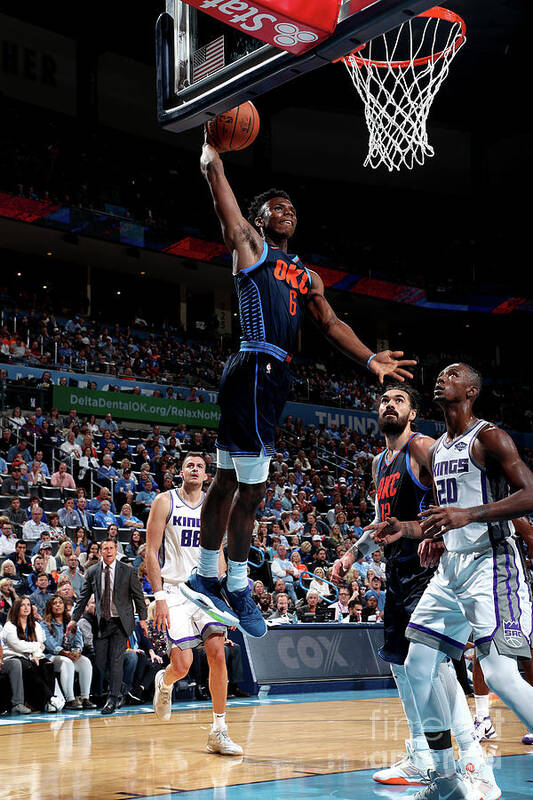 Hamidou Diallo Poster featuring the photograph Sacramento Kings V Oklahoma City Thunder by Joe Murphy