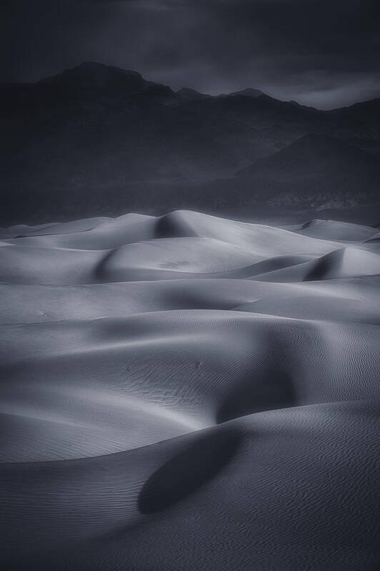 Death_valley Poster featuring the photograph Sand Dunes by Michael Zheng